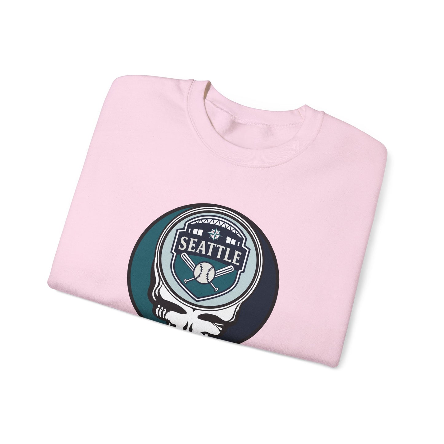 Seattle Mariners Grateful Dead Stealie Crewneck Sweatshirt - MLB