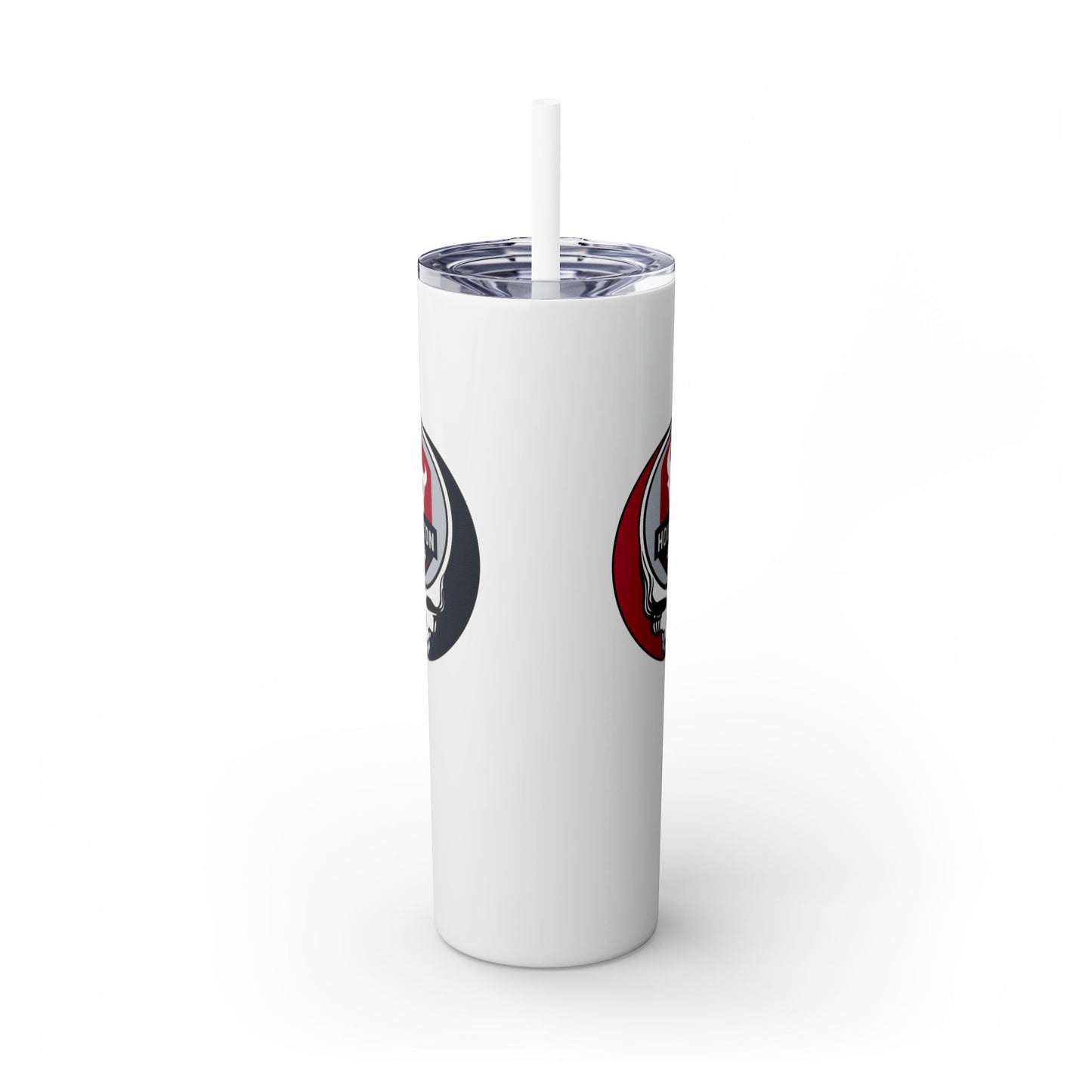 Houston Football Stealie Skinny Tumbler with Straw, 20oz - NFL