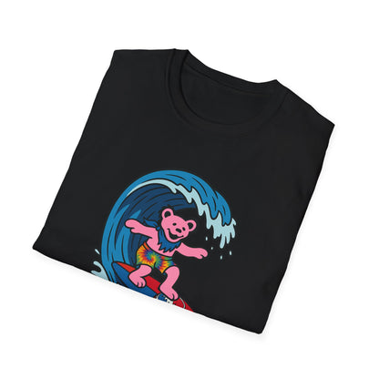 Surfin' Bear - Life is dead. Grateful Dead TShirt