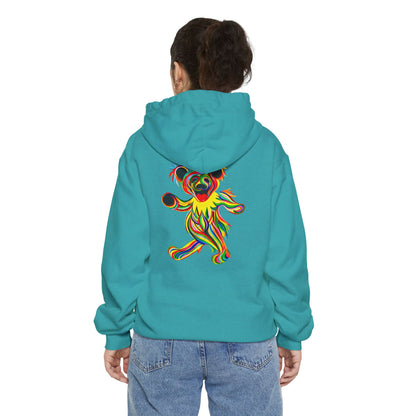 Tie-Dye Bear Vineyard Collection Unisex Garment-Dyed Hoodie