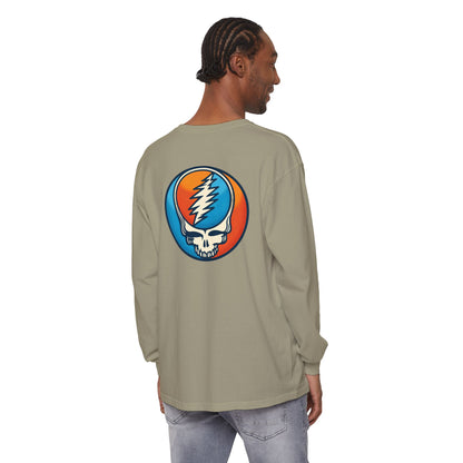Twisted Stealie Two-Sided Vineyard Collection Garment-dyed Long Sleeve T-Shirt