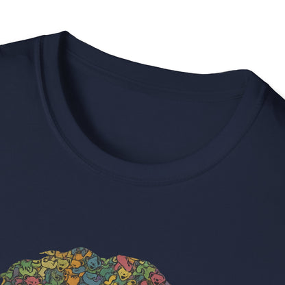 Jerry Garcia Dancing Bears Face - Vineyard Collection Grateful Dead TShirt