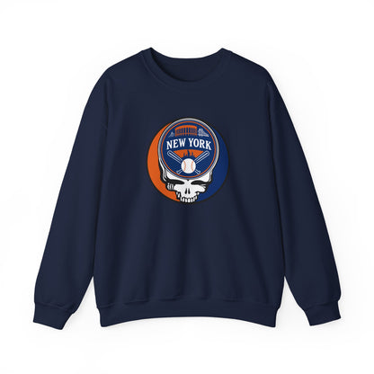New York Mets Grateful Dead Stealie Crewneck Sweatshirt - MLB