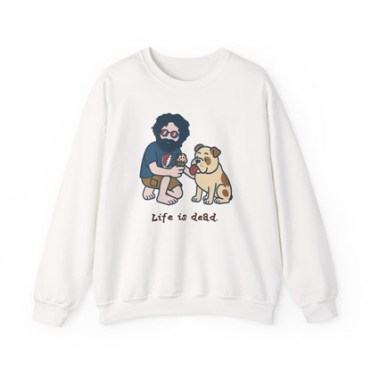 Jerry and Frank Are Sharin' | Life is dead. Crewneck Sweatshirt