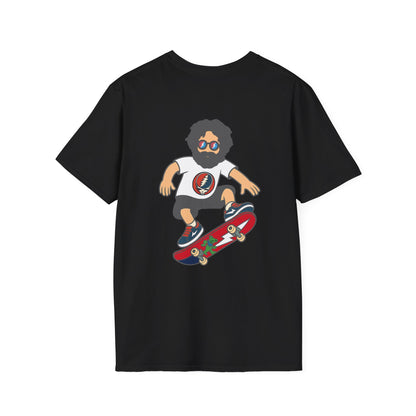 Shreddin' Jerry - Life is dead. Two-Sided Print Grateful Dead TShirt