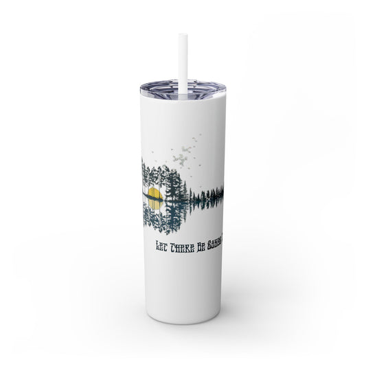 Ripple - Life is dead. Skinny Tumbler with Straw, 20oz