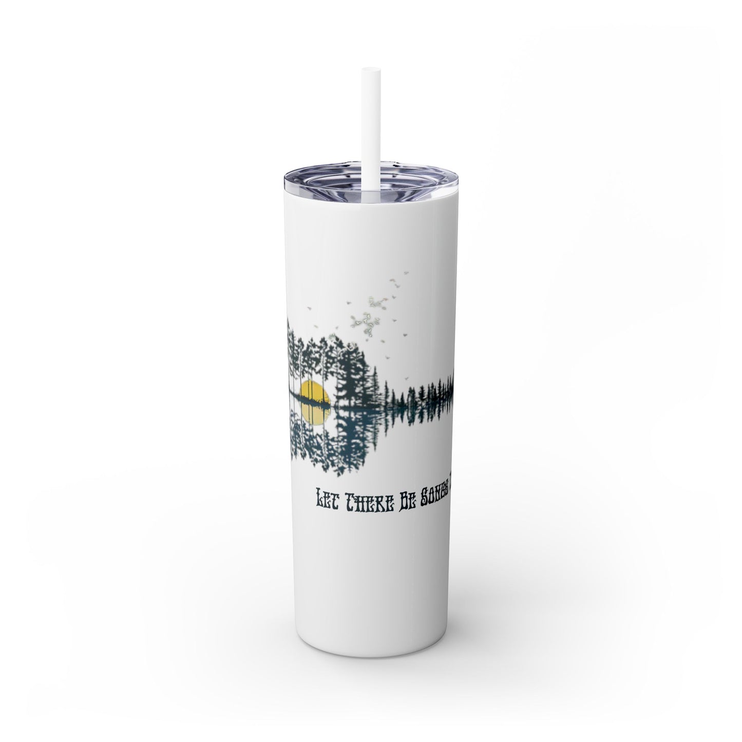 Ripple - Life is dead. Skinny Tumbler with Straw, 20oz