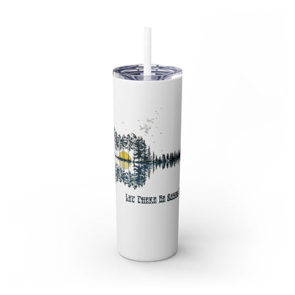 Ripple - Life is dead. Skinny Tumbler with Straw, 20oz