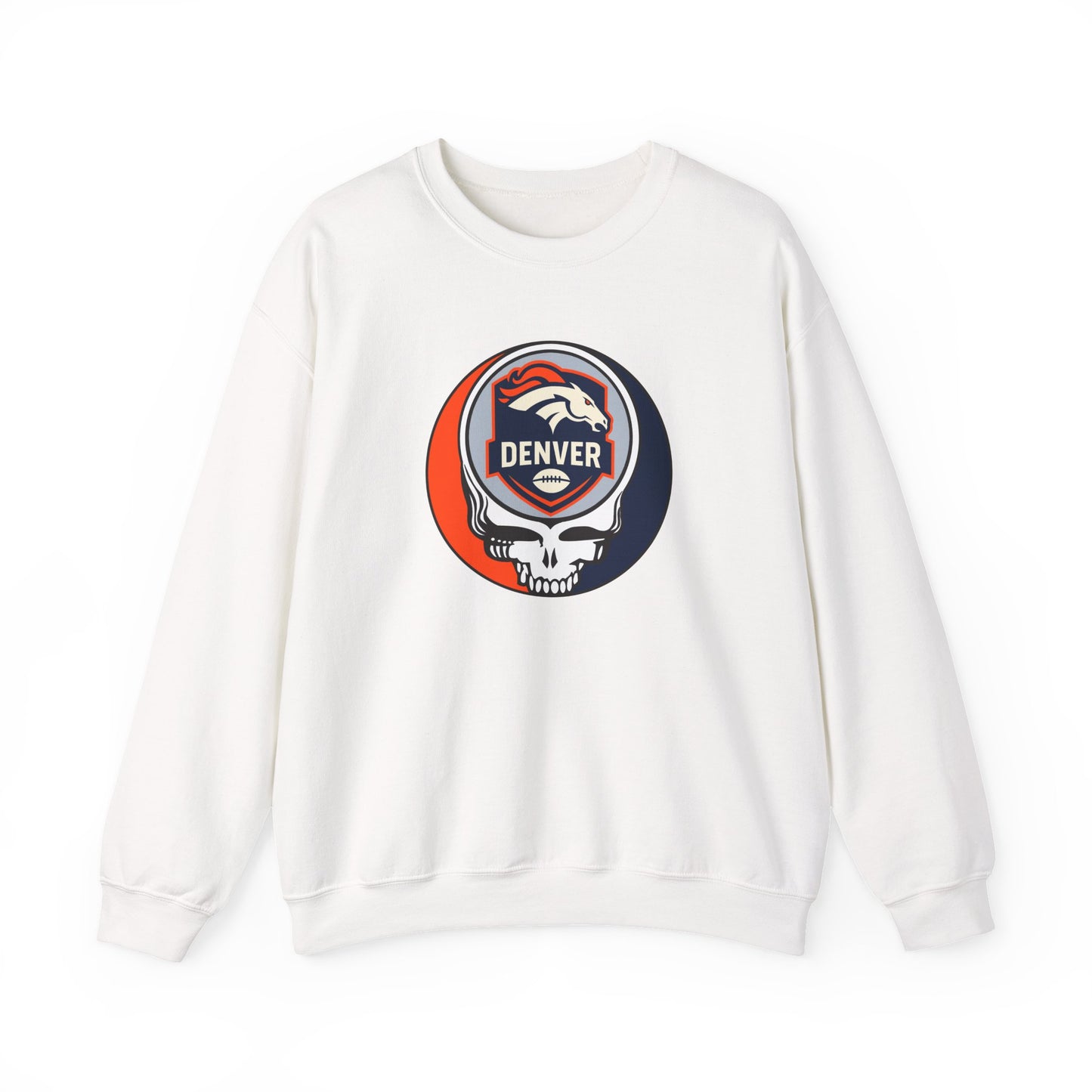 Denver Football Grateful Dead Stealie Crewneck Sweatshirt - NFL