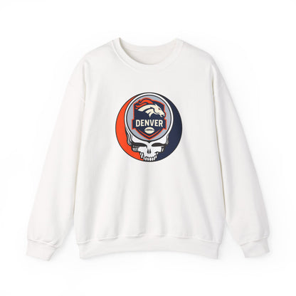 Denver Football Grateful Dead Stealie Crewneck Sweatshirt - NFL