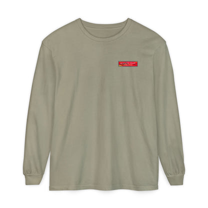 Grateful Dead Tie Dye Dancing Bear Two Sided Vineyard Collection Garment-dyed Long Sleeve T-Shirt