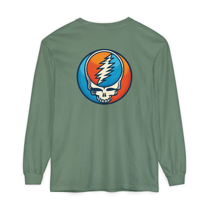 Twisted Stealie Two-Sided Vineyard Collection Garment-dyed Long Sleeve T-Shirt