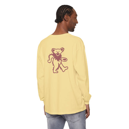 Grateful Dead Dancing Bear Two-Sided Vineyard Collection Garment-dyed Long Sleeve T-Shirt