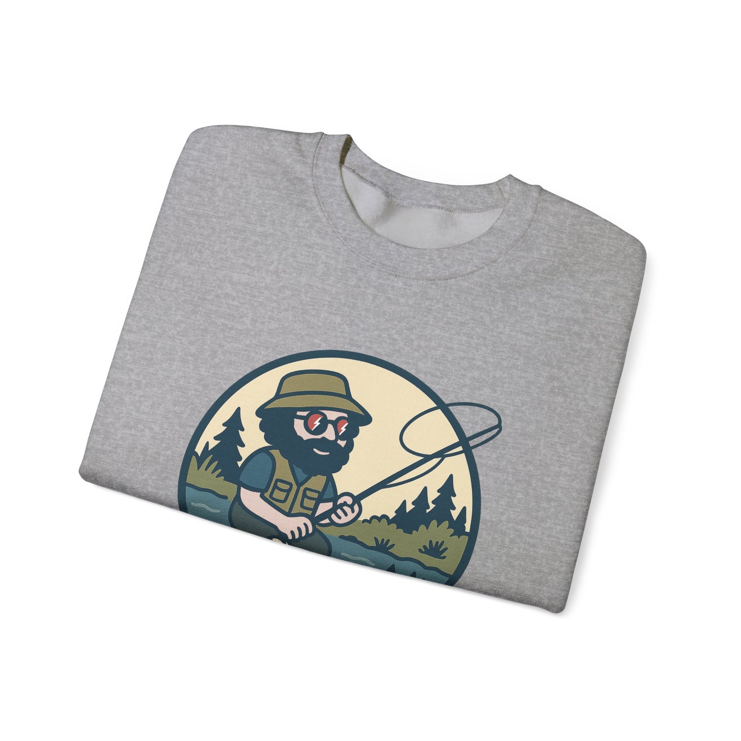 Fly Fishin' Jerry | Life is dead. Crewneck Sweatshirt