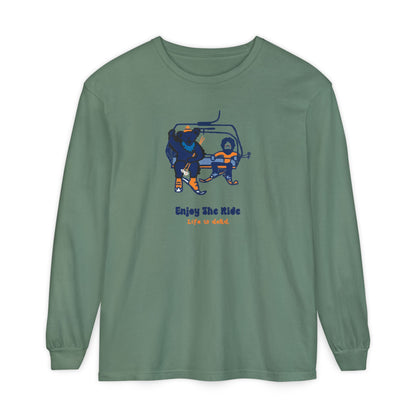 Enjoy The Ride Vineyard Collection Garment-dyed Long Sleeve T-Shirt