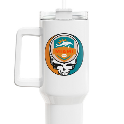 Miami Football Stealie "Fat Man" Tumbler,  Double Insulated 40oz Travel Mug - NFL