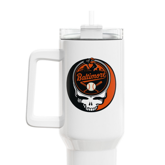Baltimore Orioles "Fat Man" Tumbler,  Double Insulated 40oz Travel Mug
