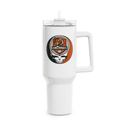 Cincinnati Football Stealie "Fat Man" Tumbler,  Double Insulated 40oz Travel Mug - NFL