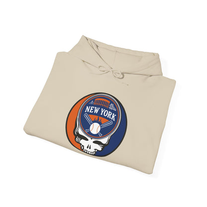 New York Mets Stealie Grateful Dead Unisex Heavy Blend Hoodie - MLB