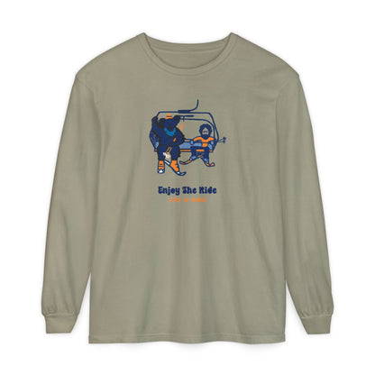 Enjoy The Ride Vineyard Collection Garment-dyed Long Sleeve T-Shirt