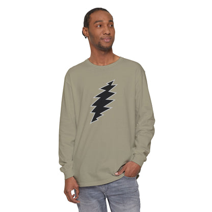 Black Bolt Garment-Dyed Long Sleeve T-Shirt
