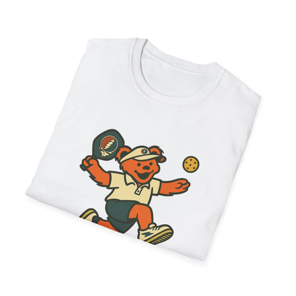Pickleball Bear - Life is dead. Grateful Dead TShirt