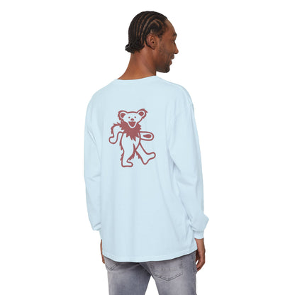 Grateful Dead Dancing Bear Two-Sided Vineyard Collection Garment-dyed Long Sleeve T-Shirt