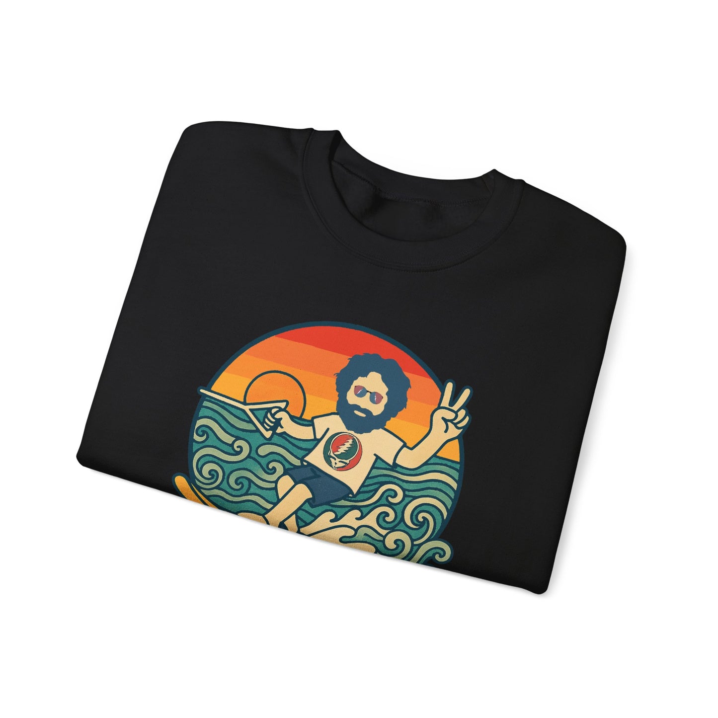 Waterskiin' Jerry Life is dead. Crewneck Sweatshirt