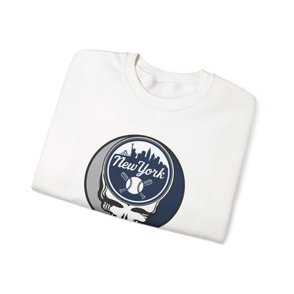 New York Yankees Stealie Grateful Dead Crewneck Sweatshirt - MLB
