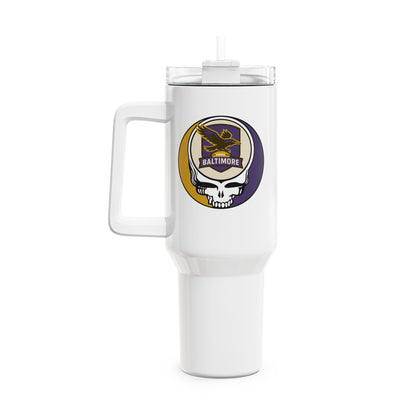Baltimore Football Stealie "Fat Man" Tumbler,  Double Insulated 40oz Travel Mug - NFL