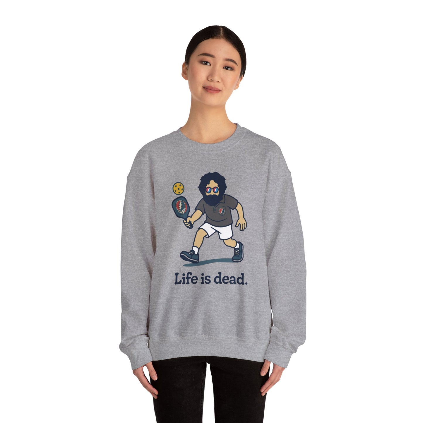 Jerry's in A Pickle | Life is dead. Crewneck Sweatshirt