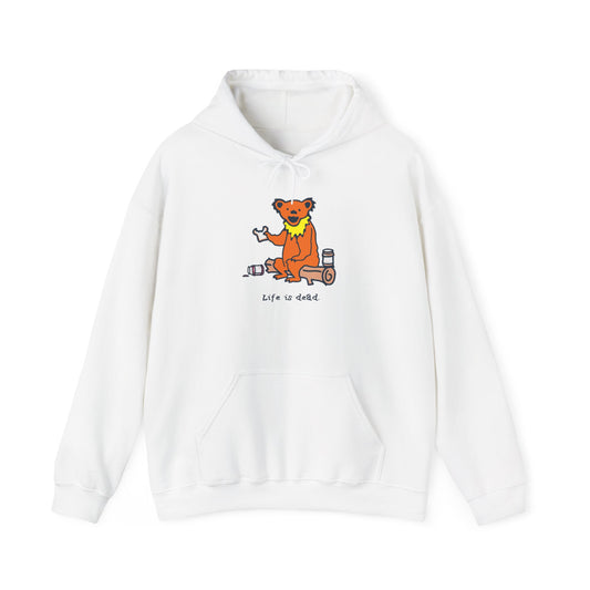 Life is dead. Snackin' Bear Grateful Dead Unisex Hoodie