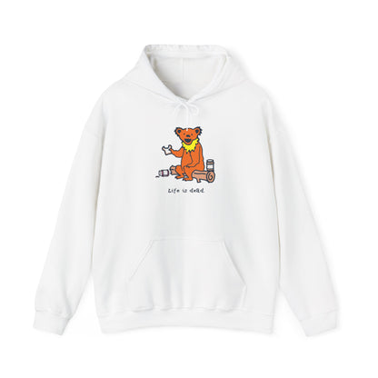 Life is dead. Snackin' Bear Grateful Dead Unisex Hoodie