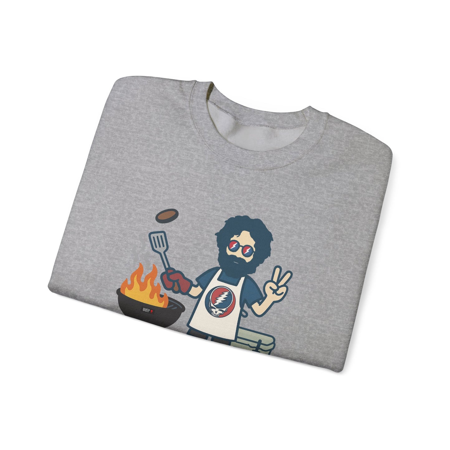 Grillin' Jerry | Life is dead. Crewneck Sweatshirt