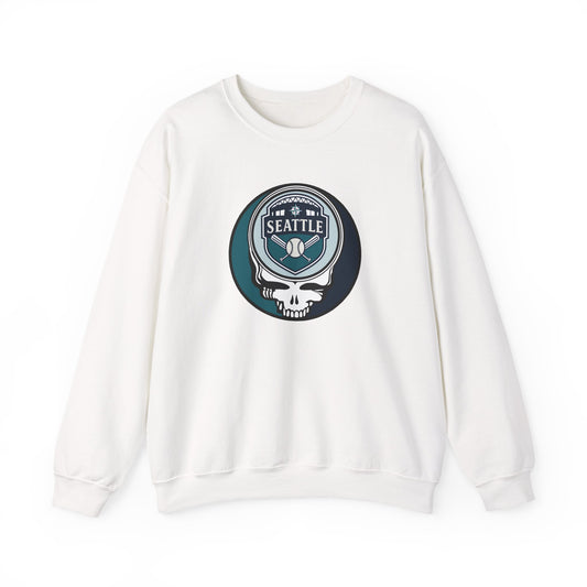 Seattle Mariners Grateful Dead Stealie Crewneck Sweatshirt - MLB