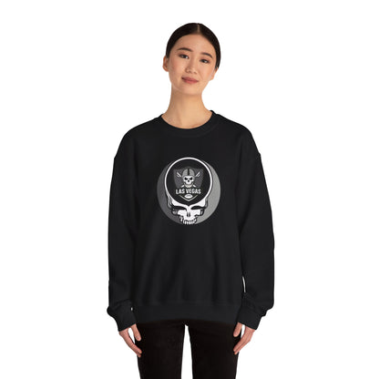 Las Vegas Football Grateful Dead Stealie Crewneck Sweatshirt - NFL