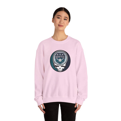 Seattle Mariners Grateful Dead Stealie Crewneck Sweatshirt - MLB