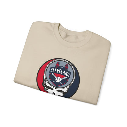 Cleveland Guardians Grateful Dead Stealie Crewneck Sweatshirt - MLB