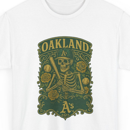 Oakland Baseball Retro Poster Art T-shirt
