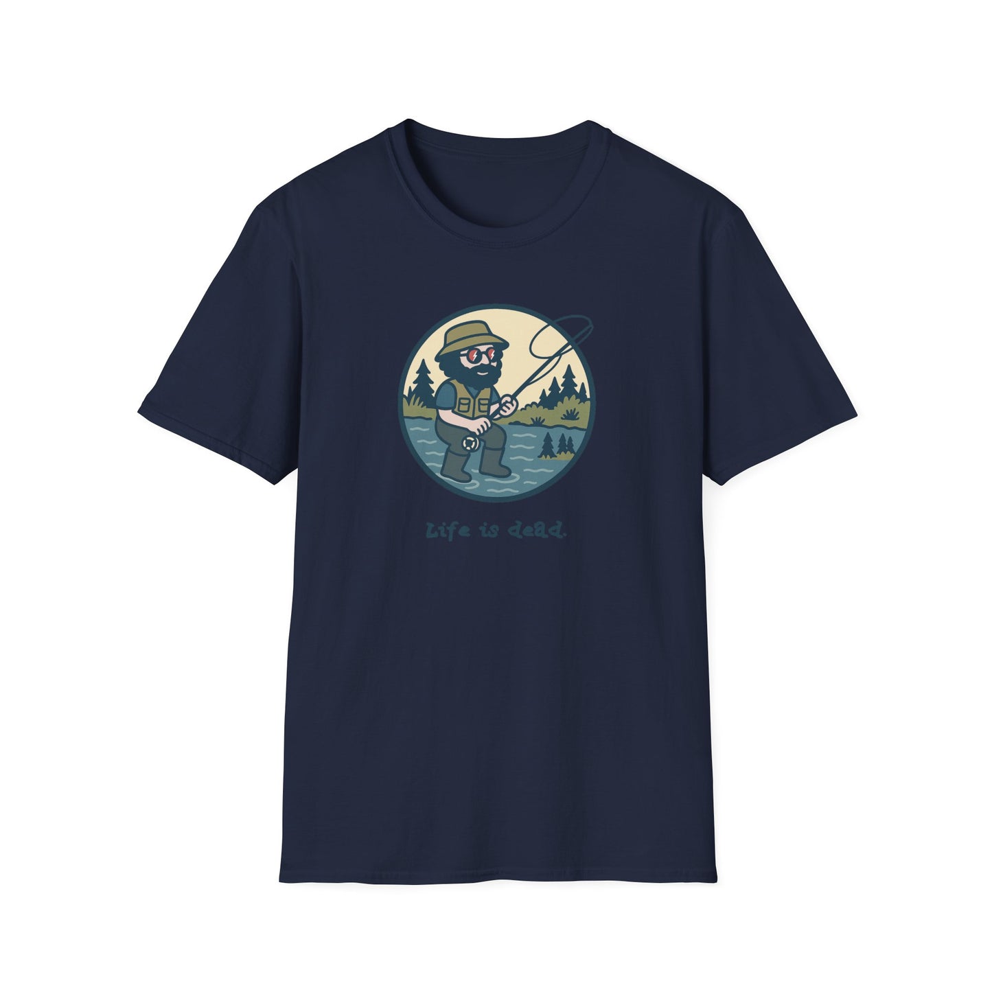 Fly Fishin' Jerry - Life is dead. Grateful Dead TShirt