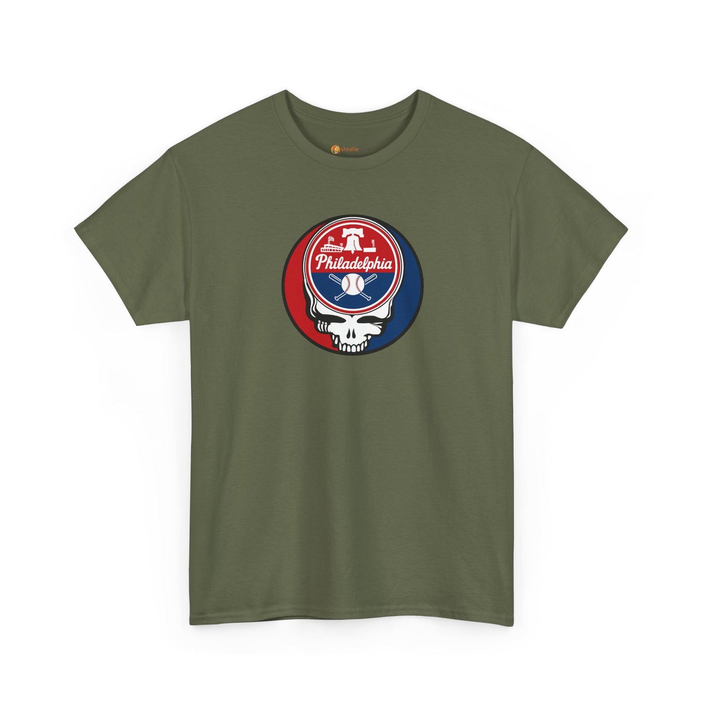 Philadelphia Phillies Grateful Dead Steal Your Face T-Shirt - MLB