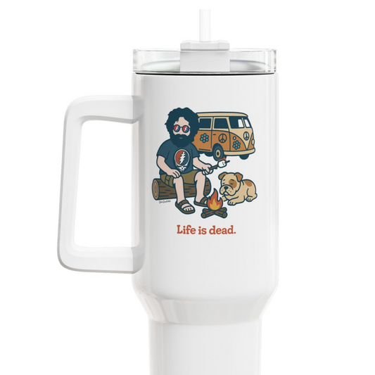 Campin' Jerry - Life is dead. "Fat Man" Tumbler,  Double Insulated 40oz Travel Mug