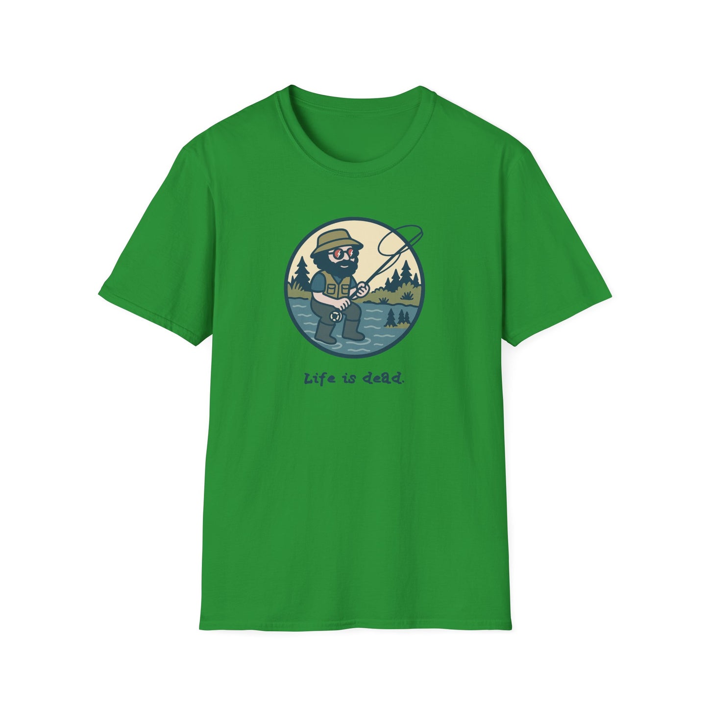 Fly Fishin' Jerry - Life is dead. Grateful Dead TShirt
