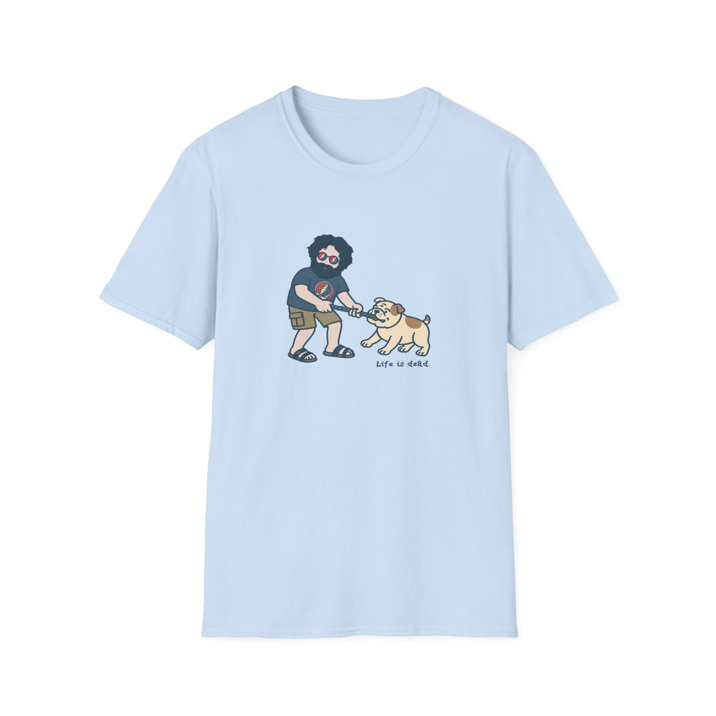 Jerry and Frank are Tuggin' - Life is dead. Grateful Dead TShirt