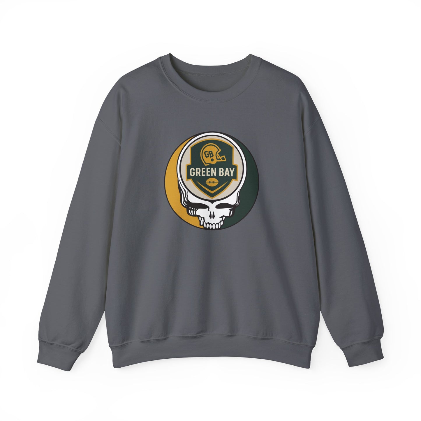 Green Bay Football Grateful Dead Stealie Crewneck Sweatshirt