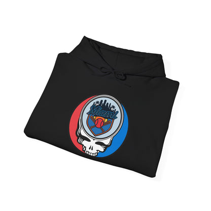 Miami Marlins Grateful Dead Unisex Heavy Blend Hoodie - Hooded Sweatshirt