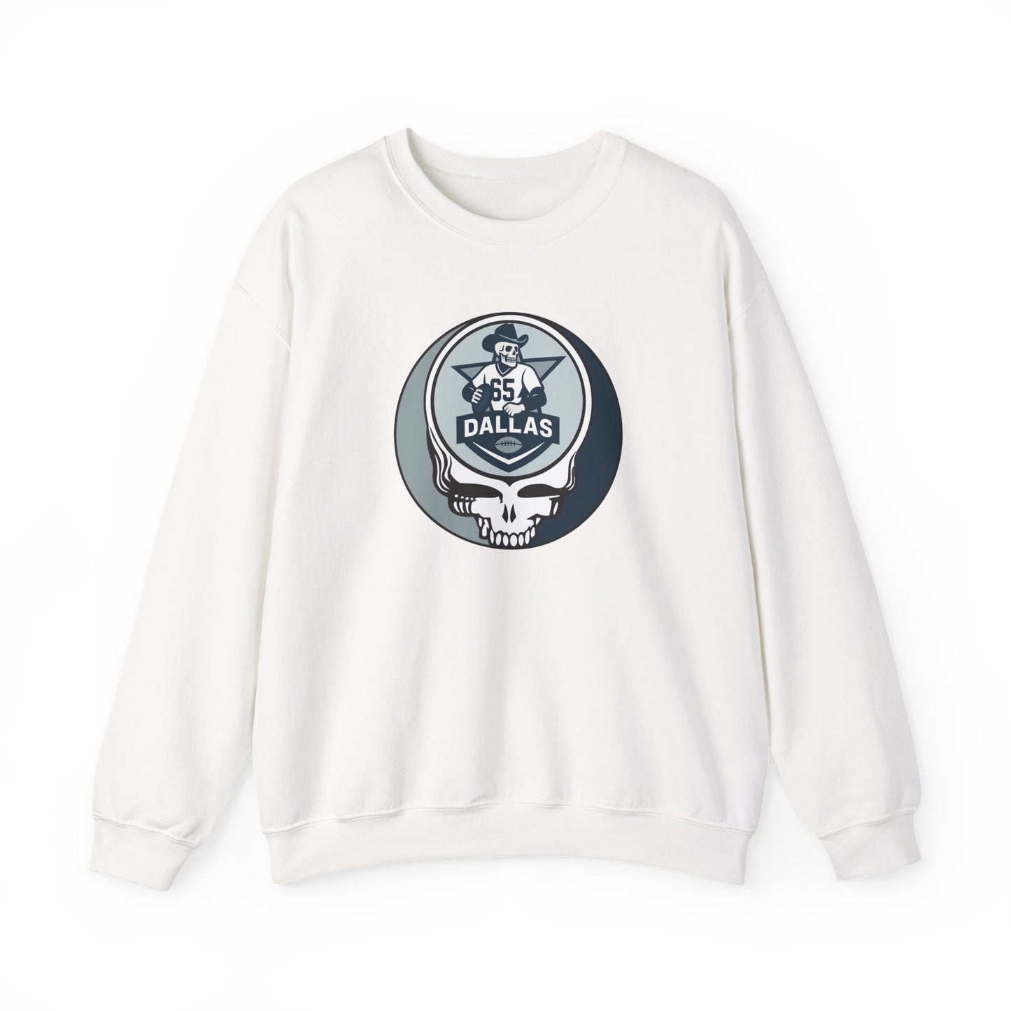 Dallas Football Grateful Dead Stealie Crewneck Sweatshirt - NFL