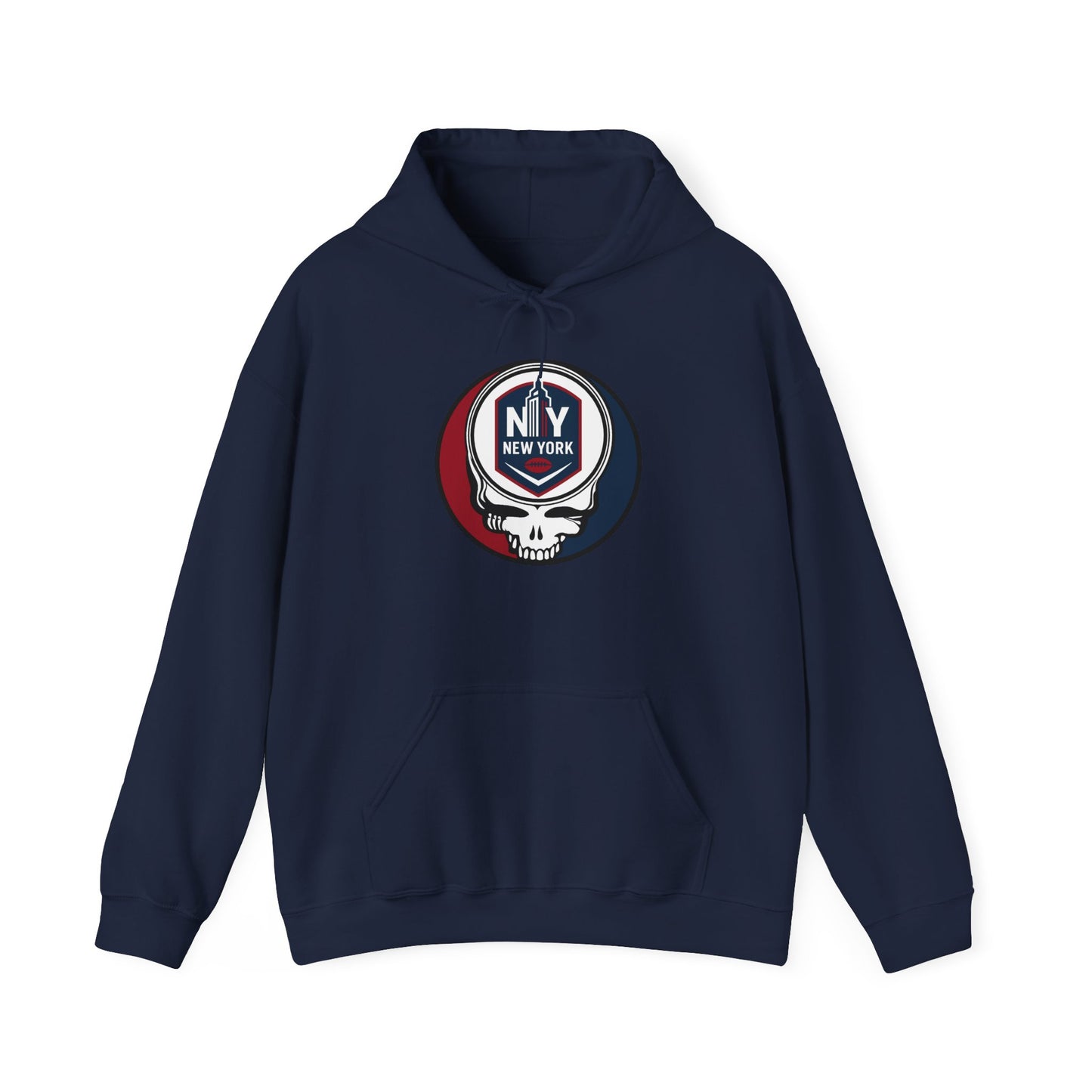 New York Football Stealie Grateful Dead Hoodie Sweatshirt - NFL
