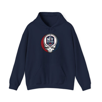 New York Football Stealie Grateful Dead Hoodie Sweatshirt - NFL