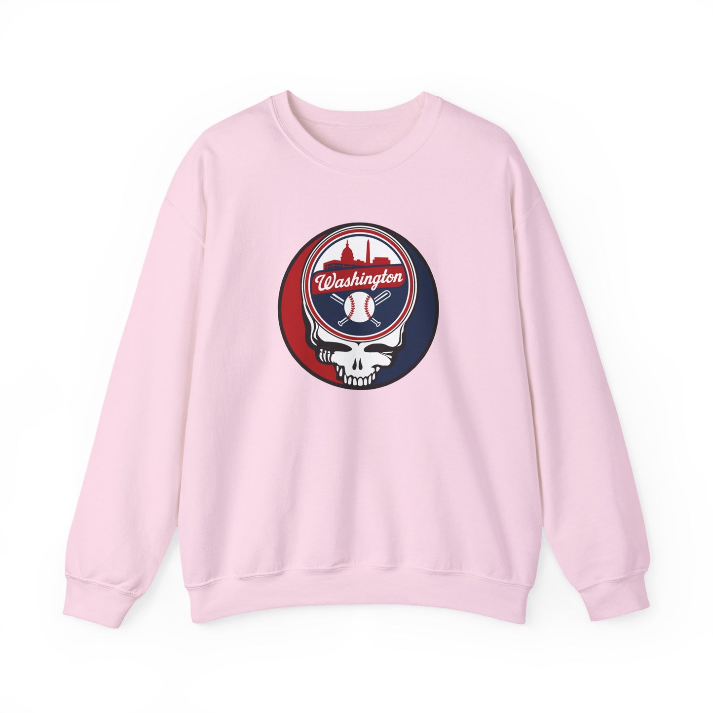 Washington Nationals Grateful Dead Stealie Crewneck Sweatshirt - MLB